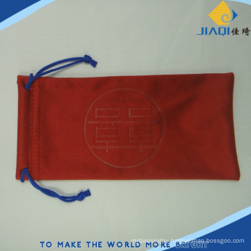 embossed logo microfiber eyecare bag